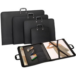 Carchivo Cartera Cremallera 50x70 cm Con Asa Pp Gofrado Negro