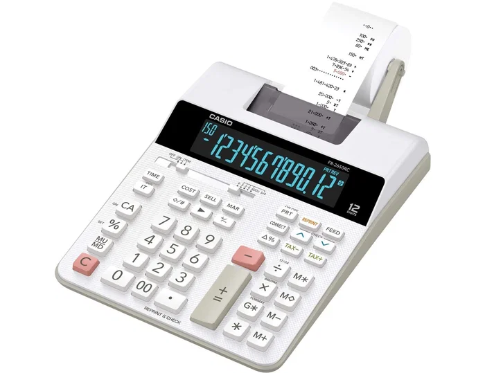 Casio FR-2650RC Calculadora con Impresora de 12 Dígitos, Blanco Casio FR-2650RC Calculadora con Impresora de 12 Dígitos, Blanco