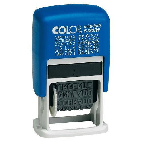 COLOP Sello de Entintado Automático S120/W 4mm 12 Fórmulas Comerciales Español