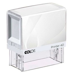 Colop Printer 40 Blanco/Azul