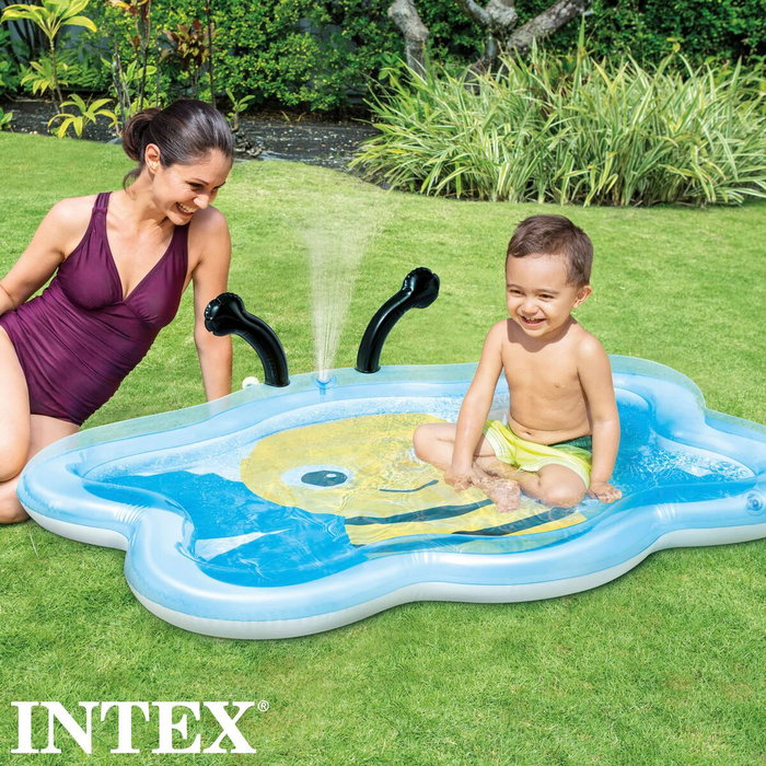 Colorbaby Piscina de Bebé con Ducha Diseño Abeja 127x102x28 cm
