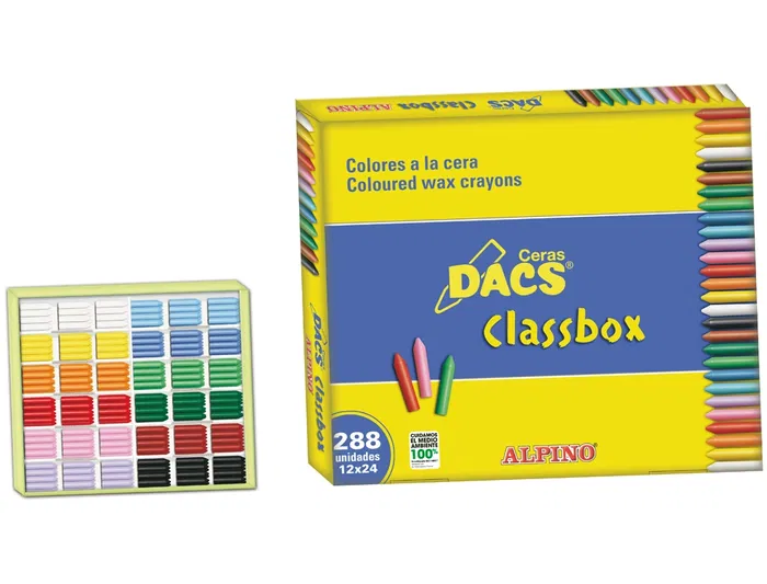 Dacs Classbox Lápices de Cera Caja 288 Unidades 12 Colores Surtidos