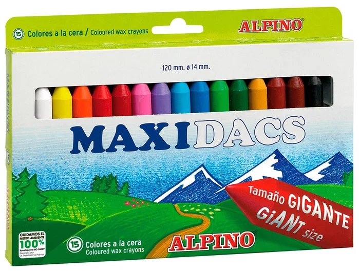 Dacs Maxidacs Ceras Tamaño Gigante Surtidos - Estuche de 15 Unidades Dacs Maxidacs Ceras Tamaño Gigante Surtidos - Estuche de 15 Unidades