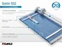 Dahle Cizalla de Rodillo Profesional 552 A3 Azul