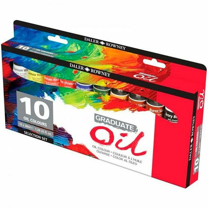 DALER ROWNEY Set de Pintura al Óleo Graduate 10 Tubos de 38 ml Surtidos
