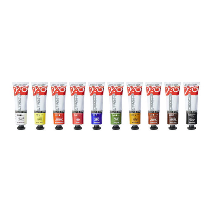 DALER ROWNEY Set de Pintura al Óleo Graduate 10 Tubos de 38 ml Surtidos