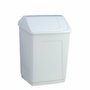 Denox Papelera Tapa Basculante 55L Blanco