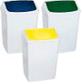 Denox Papelera Tapa Basculante 55L Blanco