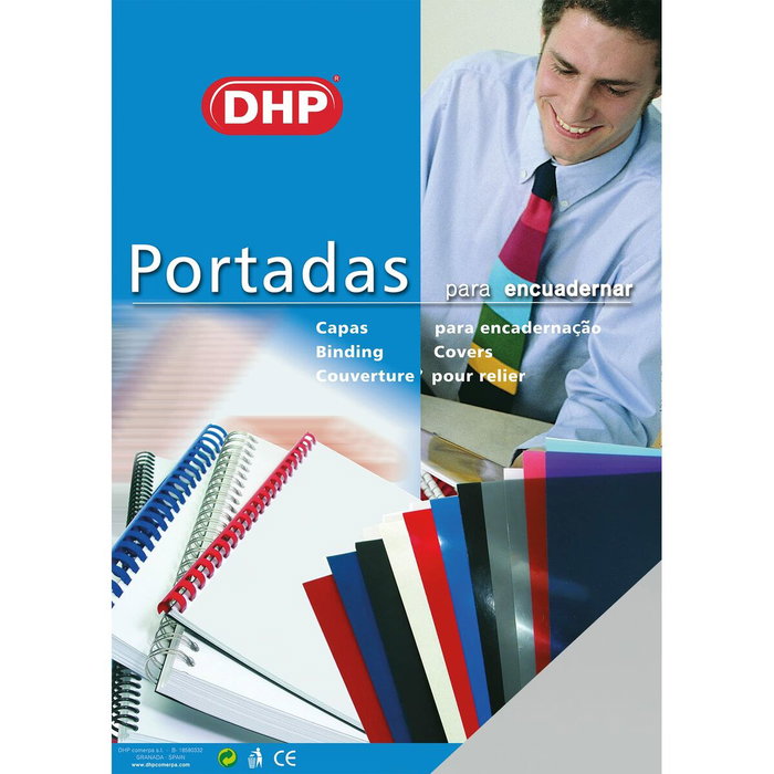 DHP Tapas de Encuadernación A4 PP 450 Micras Natural Pack 100 Ud