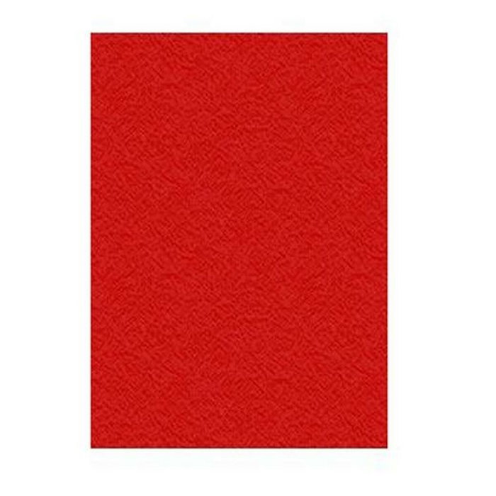 Displast Tapas de Encuadernación A4 Cartón Gofrado Rojo 50 Ud