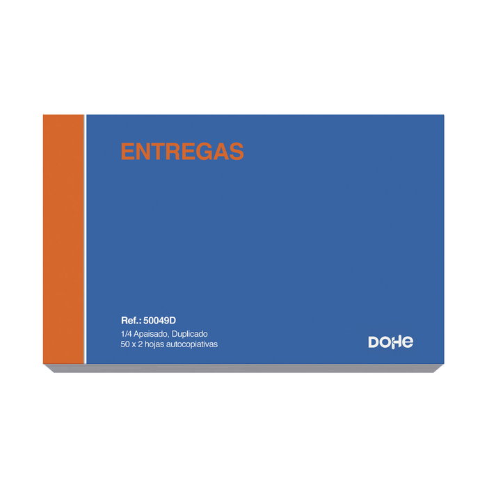 Dohe Talonario de Entregas Duplicado Autocopiativo Cuarto Apaisado