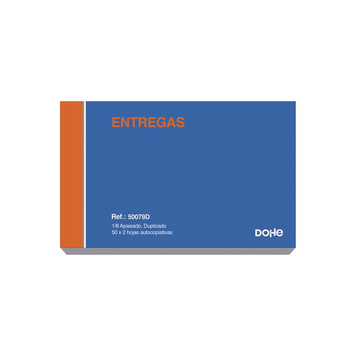 Dohe Talonario Entregas Octavo Apaisado Duplicado Autocopiativo -10U-
