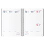 Dohe Agenda Anual Syncro Espiral 15x21cm Negro 2025 Semana Vista