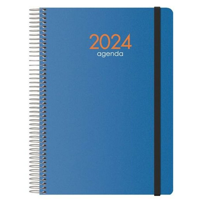 Dohe Agenda Anual Syncro Espiral 15x21 cm Azul 2027