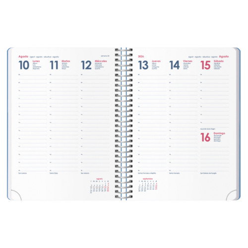 Dohe Agenda Anual Syncro Espiral 15x21cm Azul 2027 Dohe Agenda Anual Syncro Espiral 15x21cm Azul 2027