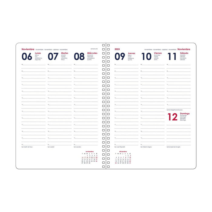 Dohe Agenda Anual Syncro Espiral 15x21cm Azul 2027 Dohe Agenda Anual Syncro Espiral 15x21cm Azul 2027