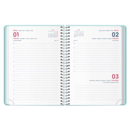 Agenda Anual (2026) Dohe Gloss Espiral Tapa Extra Con Goma 125X180 D/P Verde