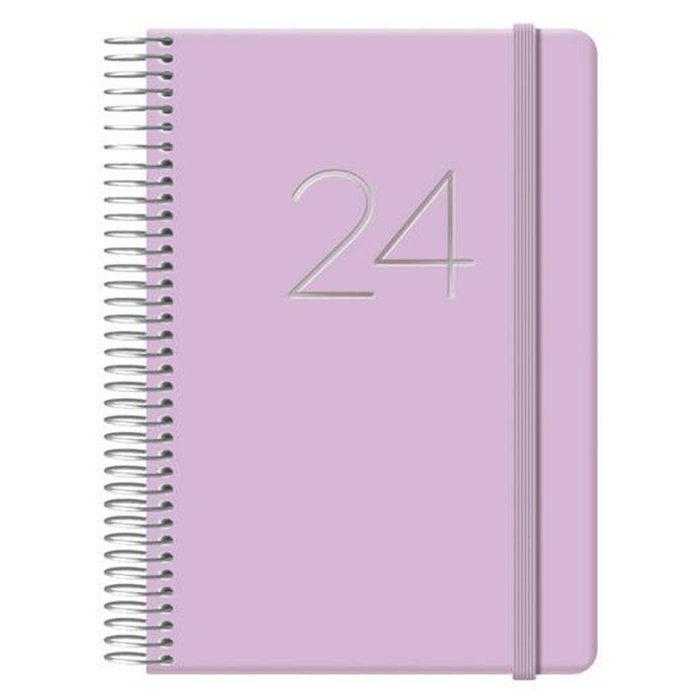 Dohe Agenda Anual Gloss Espiral Morado 12,5x18 cm 2026