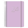 Dohe Agenda Anual Gloss Espiral Morado 12,5x18 cm 2026