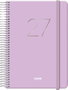 Dohe Agenda Anual Gloss Espiral Morada 12,5x18 cm