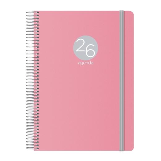 Dohe Agenda Anual Memphis Espiral 15x21 cm Cierre Goma Pp Rosa 2026 Dohe Agenda Anual Memphis Espiral 15x21 cm Cierre Goma Pp Rosa 2026