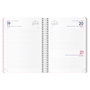 Dohe Agenda Anual Memphis Espiral Rosa 15x21cm 2026