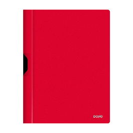 Dosier Clip Pp A4 Pinza Metal 30H Rojo (Set de 8)