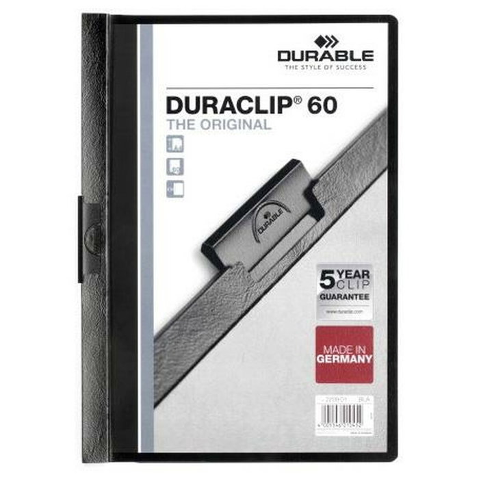 Durable Carpeta Dossier Duraclip 60 Negro A4 Set de 25 Durable Carpeta Dossier Duraclip 60 Negro A4 Set de 25