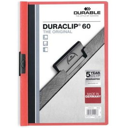 Durable Carpeta Dossier Duraclip 60 Rojo A4 (Set de 25)