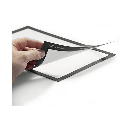 Durable Duraframe Marco Informativo Magnético A4 Negro (Pack de 2)