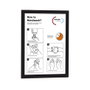 Durable Duraframe Marco Informativo Magnético A4 Negro (Pack de 2)