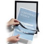 Durable Duraframe Marco Informativo Magnético Autoadhesivo A4 Negro (Pack de 2)