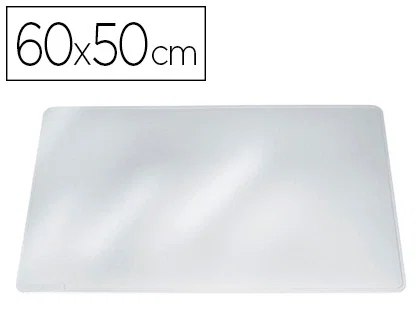 Durable Duraglas Vade de escritorio transparente antirreflectante 650x500mm