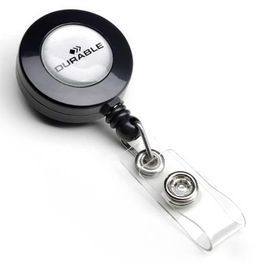 Durable Cordón Extensible con Botón 80 cm Antracita -10U-