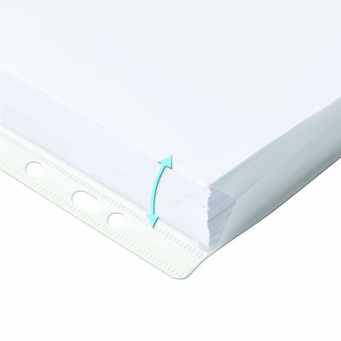 Oxford Funda Multitaladro con Fuelle A4 Cristal 200 Micras