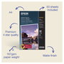 Epson Papel Mate de Alto Gramaje A4, 50 Hojas, 167g/m²