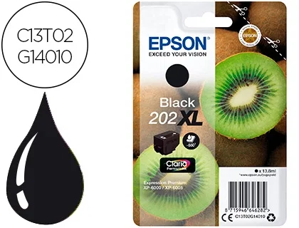 Epson 202XL Negro Claria Premium Ink C13T02G14010 Epson 202XL Negro Claria Premium Ink C13T02G14010