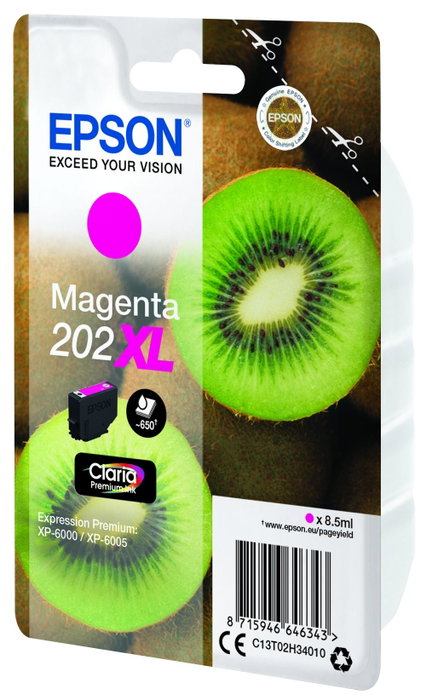 Epson 202XL Magenta Claria Premium Ink Cartridge