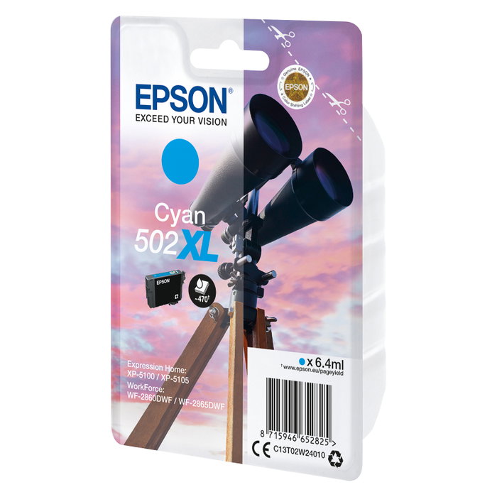 Epson 502XL Cian Cartucho de Tinta Original