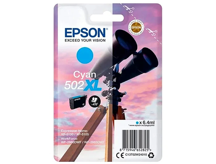 Epson 502XL Cian Cartucho de Tinta Original