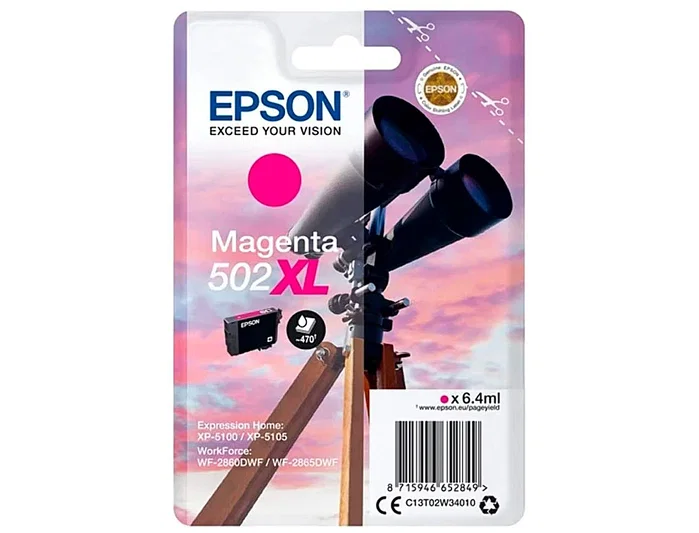 Epson 502XL Cartucho de tinta Magenta Epson 502XL Cartucho de tinta Magenta
