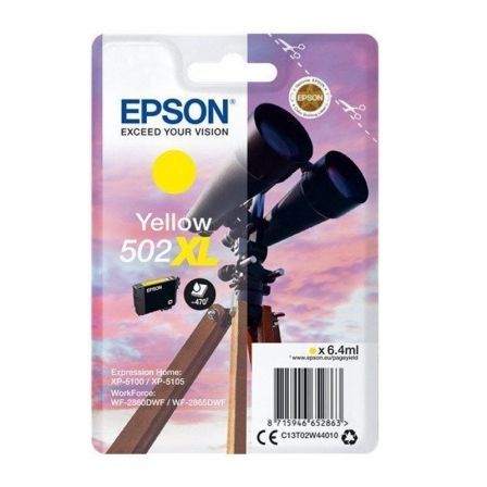 Epson 502XL Amarillo Cartucho de Tinta C13T02W44010 Epson 502XL Amarillo Cartucho de Tinta C13T02W44010
