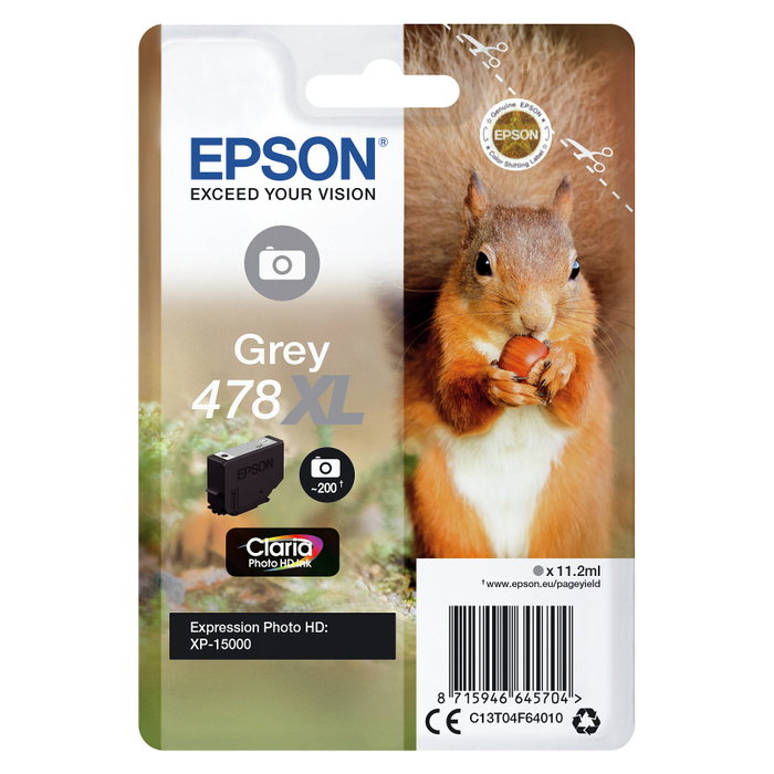 Epson 478XL Gris Claria Photo HD Ink Cartridge