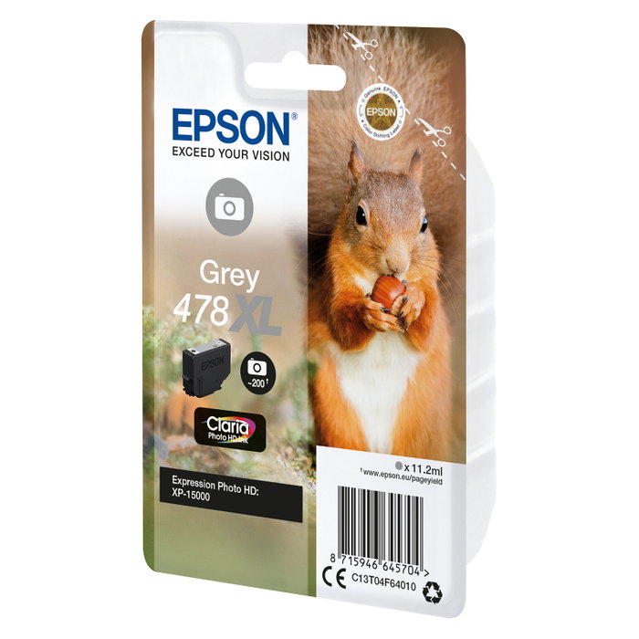 Epson 478XL Gris Claria Photo HD Ink Cartridge