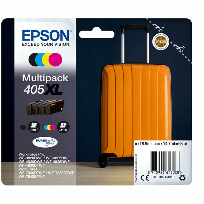 Epson Multipack 405XL DURABrite Ultra (Negro, Cian, Magenta, Amarillo) C13T05H64010
