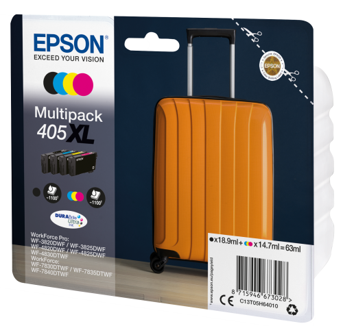 Epson Multipack 405XL DURABrite Ultra (Negro, Cian, Magenta, Amarillo) C13T05H64010