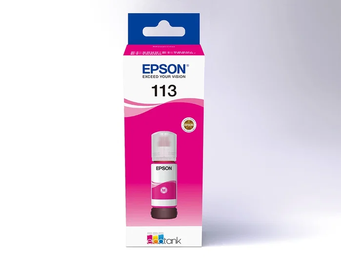 Epson Botella de Tinta EcoTank 113 Magenta C13T06B340 original
