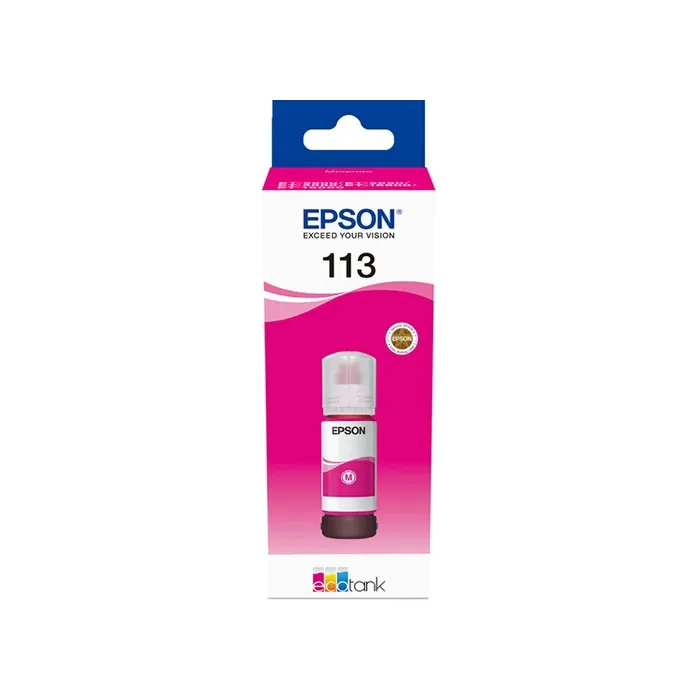 Epson Botella de Tinta EcoTank 113 Magenta C13T06B340 original