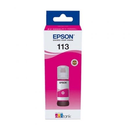 Epson Botella de Tinta EcoTank 113 Magenta C13T06B340 original