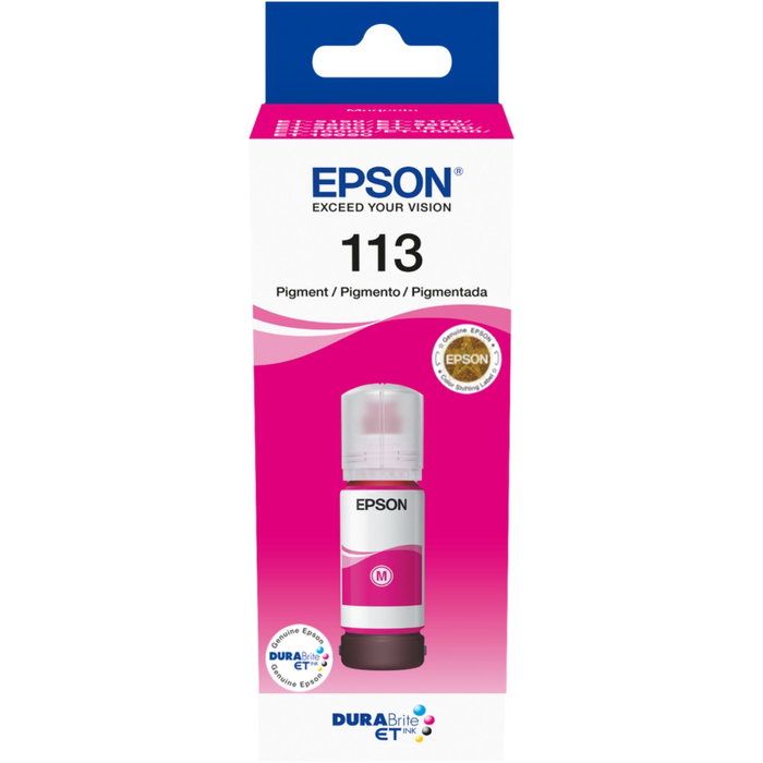 Epson Botella de Tinta EcoTank 113 Magenta C13T06B340 original
